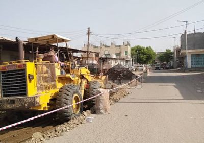 استئناف المرحلة الثانية لمشروع تطوير شوارع جعار