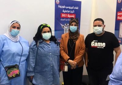 شيماء سيف تتلقى لقاح فيروس كورونا