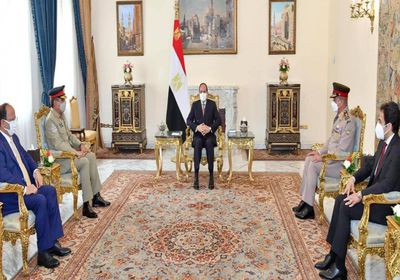  السيسي ورئيس الأركان الباكستاني يبحثان التعاون الأمني والعسكري