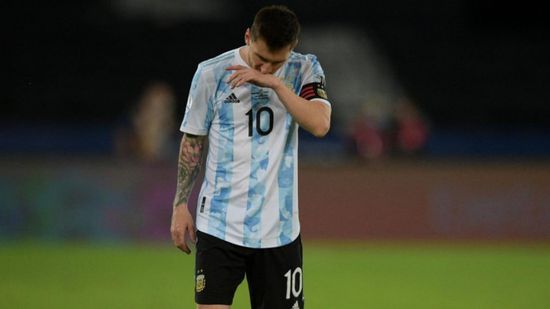 ميسي يعترف بتقصير الأرجنتين أمام تشيلي