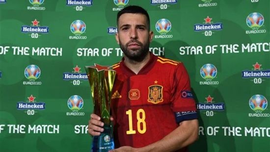 ألبا يفوز بجائزة رجل مباراة إسبانيا وبولندا