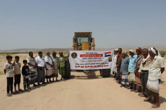 "انتقالي ميفعة" يطلق أعمال ترميم طريق جول الشيخ