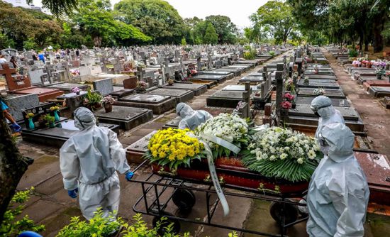  البرازيل: 2032 وفاة و73602 إصابة جديدة بكورونا
