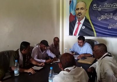 "انتقالي لحج" يبحث سبل القضاء على التهريب في المسيمير