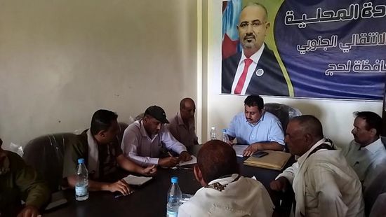 "انتقالي لحج" يبحث سبل القضاء على التهريب في المسيمير