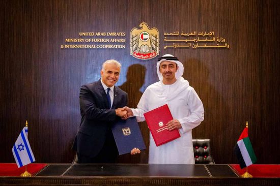  وزيرا الخارجية الإماراتي والإسرائيلي يوقعان اتفاقية للتعاون الاقتصادي والتجاري