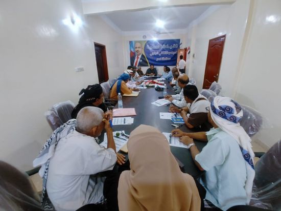 "انتقالي لحج" يطلع على مستويات تنفيذ أنشطته