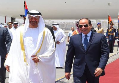 الشيخ محمد بن زايد يشهد افتتاح قاعدة "3 يوليو" العسكرية بمصر