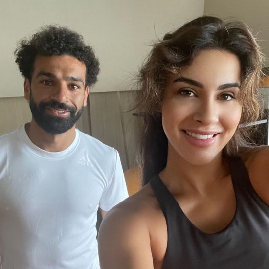 دينا أوبال مع محمد صلاح في الجيم (صور)