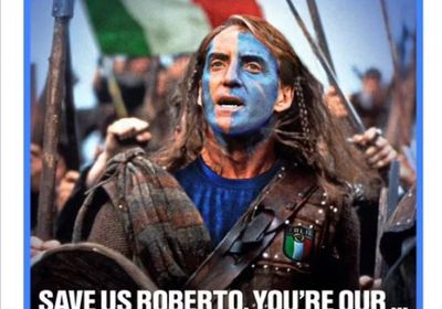 صحيفة إسكتلندية تستنجد بمدرب إيطاليا قبل نهائي اليورو