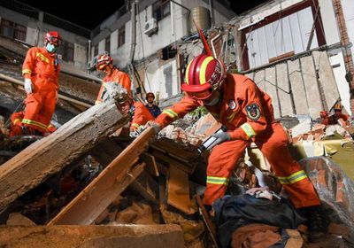  وفاة 8 أشخاص إثر انهيار جزئي في فندق بالصين