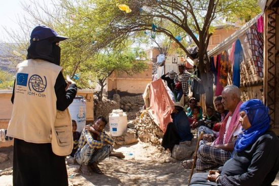 100 ألف نازح يتلقون مساعدات من الهجرة الدولية