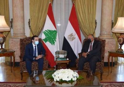  وزير الخارجية المصري يلتقي بالحريري في القاهرة