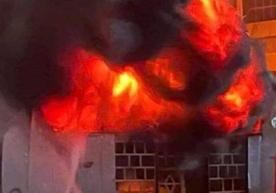 حريق بمستشفى عزل كورونا في غزة