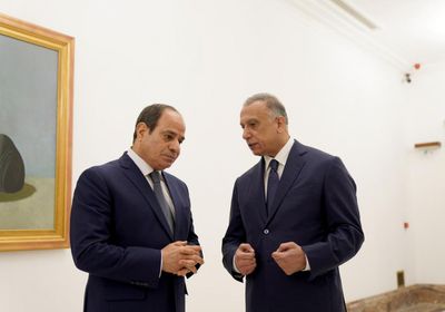 السيسي والكاظمي يعربان عن تطلعهم إلى المزيد من العمل الثنائي
