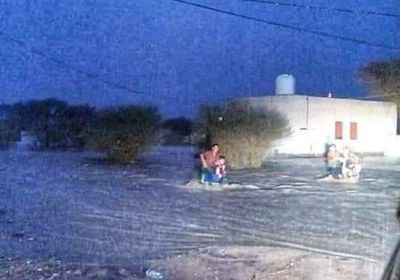 السيول تدمر عشرات السيارات في بيحان وشبوة