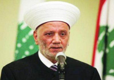 مفتي لبنان يدعو القوى السياسية للتعاون مع ميقاتي