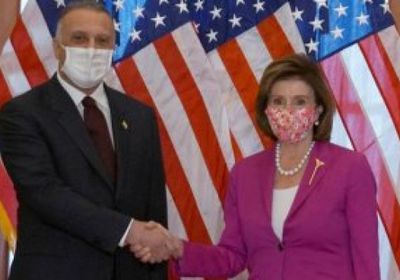 "الكاظمي" يبحث مع "بيلوسي" تعزيز التعاون بين العراق وأمريكا