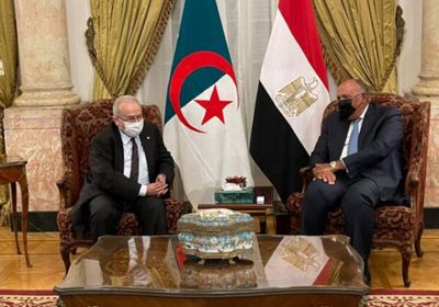 وزير الخارجية المصري يلتقي بنظيره الجزائري