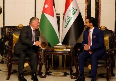 العاهل الأردني ورئيس النواب العراقي ييحثان مخرجات قمة بغداد