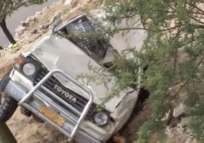 انقلاب سيارة على طريق هيجة العبد