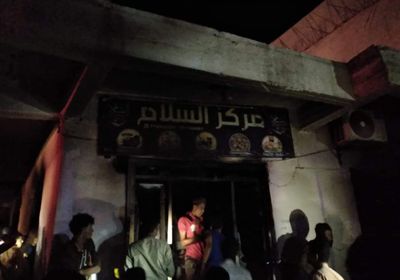 إخماد حريق بمحل وسط حديبو