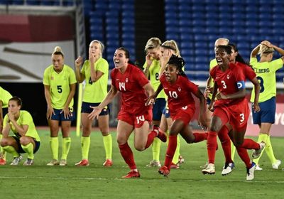  كندا تتوج بذهبية كرة القدم للسيدات على حساب السويد