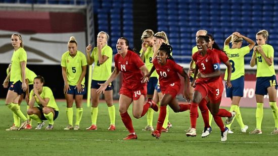  كندا تتوج بذهبية كرة القدم للسيدات على حساب السويد