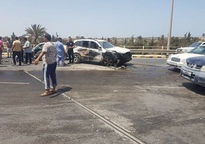 وفاة 7 مصريين بينهم ليبي في حادث سير