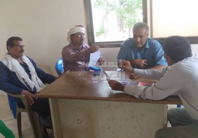 انتقالي أبين يبحث معالجة الأضرار بقنوات الري