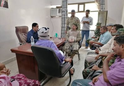 تنسيق أمني مشترك بين "انتقالي أبين" وقيادة المحور