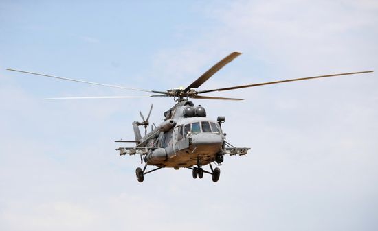 تحطم مروحية على متنها 16 شخصًا بروسيا