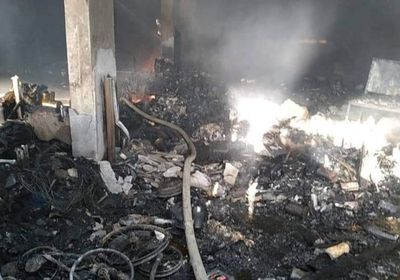 حريق يلتهم وكالة للدراجات النارية بحالمين