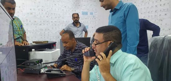 افتتاح مركز تحكم بمحطة المنصورة في عدن