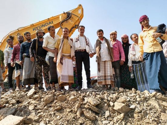 إنجاز مرحلة من مشروع طريق درات بحالمين