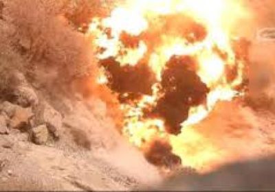 تفجير مخلفات حرب شرقي العاصمة عدن