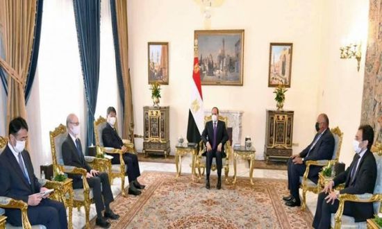  الرئيس المصري ووزير خارجية اليابان يبحثان تطورات الأوضاع بأفغانستان