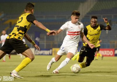  الزمالك يؤمن صدارته للدوري بهدف مروان حمدي في دجلة
