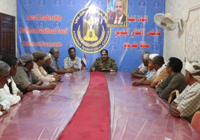 رئيس انتقالي حضرموت يطلع على احتياجات يبعث الخدمية