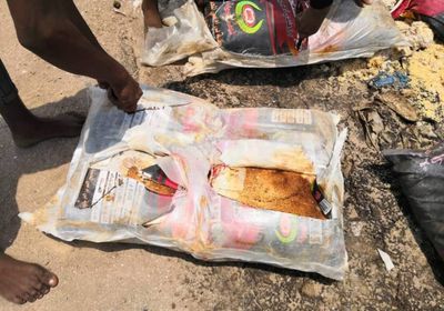 العثور على شحنة أغذية تالفة بميناء عدن