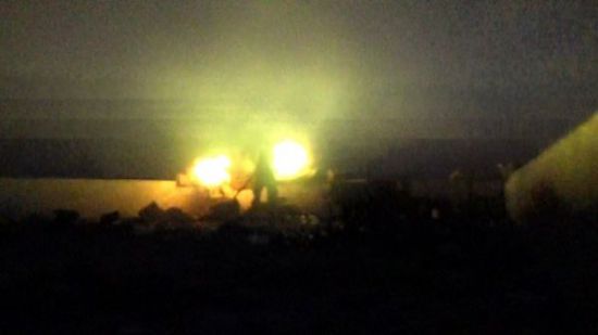 استهداف مصادر نيران مسلحين حوثيين في الحديدة