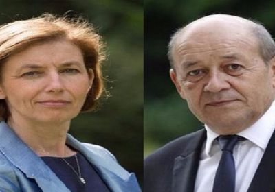 وزيرا الخارجية والدفاع الفرنسيان يلتقيان ولي عهد أبوظبي