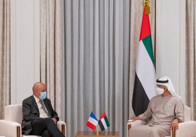 تفاصيل لقاء ولي عهد أبوظبي بوزيري الخارجية والدفاع الفرنسيين (صور)