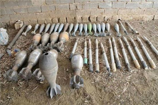 العثور على 19 قذيفة هاون بكركوك وبغداد