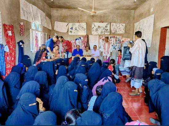 تأهيل مجموعة نسوية في حالمين للحرف اليدوية