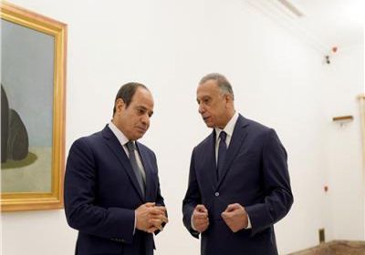 السيسي يلتقي الكاظمي في بغداد
