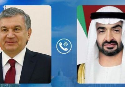 ولي عهد أبوظبي يبحث علاقات التعاون مع رئيس أوزبكستان