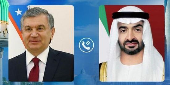 ولي عهد أبوظبي يبحث علاقات التعاون مع رئيس أوزبكستان