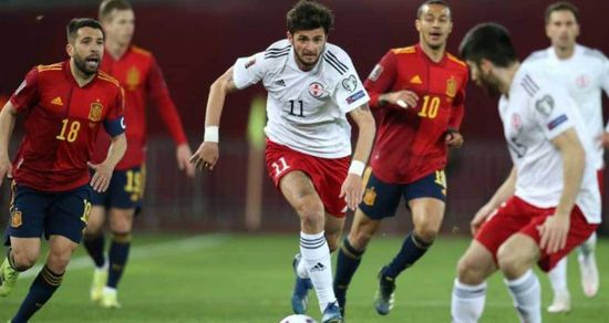  إسبانيا تستعيد توازنها برباعية نظيفة في جورجيا