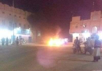 مليشيا الشرعية تطلق النار على المتظاهرين في تريم